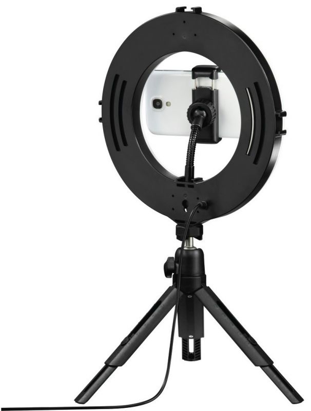 Штатив зі світлодіодним кільцем Ring Light Kit Hama SpotLight Smart 80 Bluetooth Black