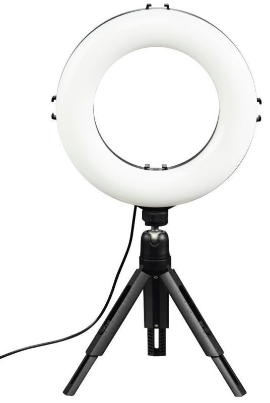 Штатив зі світлодіодним кільцем Ring Light Kit Hama SpotLight Smart 80 Bluetooth Black