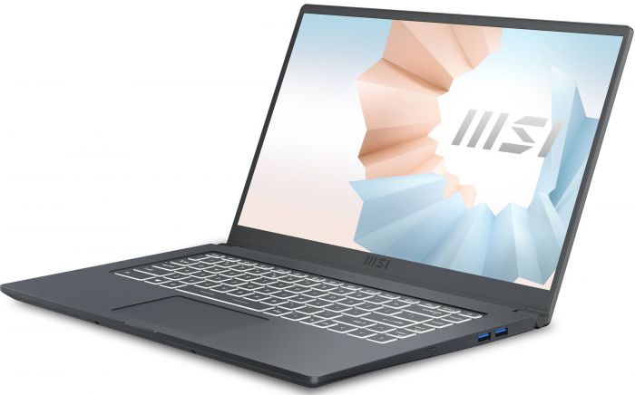 Ноутбук MSI Modern 15.6FHD IPS/Intel i5-1155G7/16/512F/Int/DOS/Carbon Gray