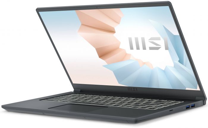 Ноутбук MSI Modern 15.6FHD IPS/Intel i5-1155G7/16/512F/Int/DOS/Carbon Gray