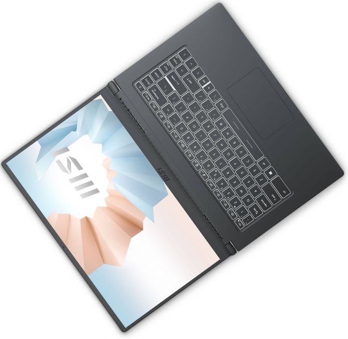 Ноутбук MSI Modern 15.6FHD IPS/Intel i5-1155G7/16/512F/Int/DOS/Carbon Gray