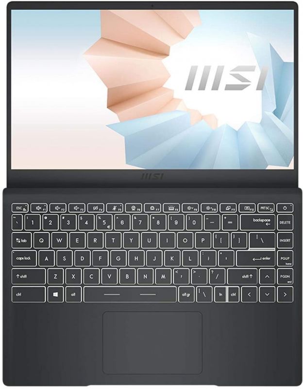 Ноутбук MSI Modern 14FHD IPS/Intel i5-1155G7/16/512F/Int/DOS/Carbon Gray