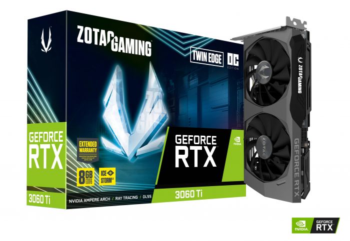 Відеокарта ZOTAC GeForce RTX 3060 Ti 8GB GDDR6 Twin Edge OC LHR