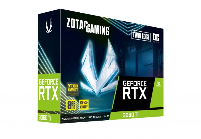 Відеокарта ZOTAC GeForce RTX 3060 Ti 8GB GDDR6 Twin Edge OC LHR
