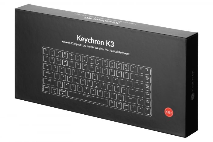 Клавіатура Keychron K3 84 Key Low Profile Gateron White LED Red