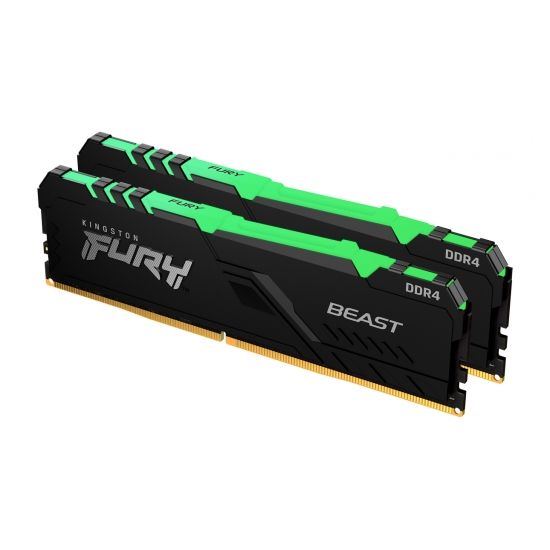 Пам'ять ПК Kingston DDR4 16GB KIT (8GBx2) 3200 FURY Beast RGB