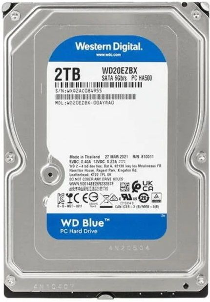 Жорсткий диск WD 2TB 3.5" 7200 256MB SATA Blue