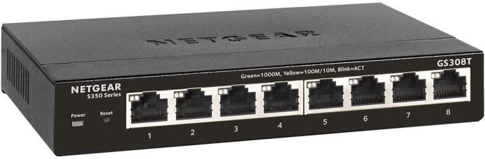 Комутатор NETGEAR GS308T 8xGE, керований L2