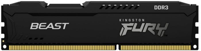 Пам'ять ПК Kingston DDR3  8GB KIT (4GBx2) 1866 1.5V FURY Beast Black