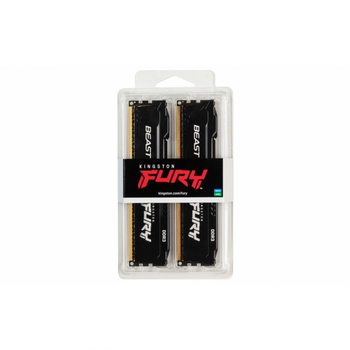 Пам'ять ПК Kingston DDR3  8GB KIT (4GBx2) 1866 1.5V FURY Beast Black