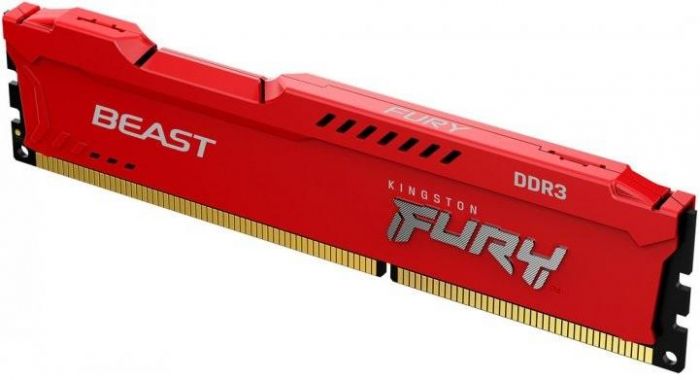 Пам'ять ПК Kingston DDR3  8GB KIT (4GBx2) 1866 1.5V FURY Beast Red