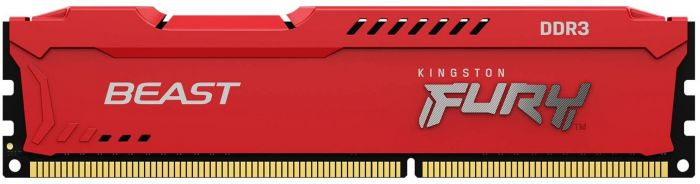 Пам'ять ПК Kingston DDR3  8GB KIT (4GBx2) 1866 1.5V FURY Beast Red