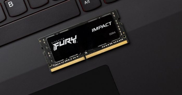 Пам'ять ноутбука Kingston DDR4 16GB KIT (8GBx2) 2666 FURY Impact