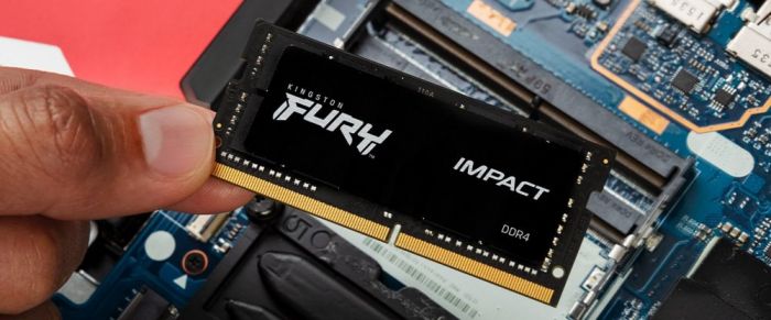 Пам'ять ноутбука Kingston DDR4 16GB KIT (8GBx2) 2666 FURY Impact