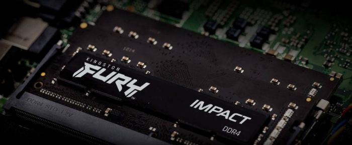 Пам'ять ноутбука Kingston DDR4 16GB KIT (8GBx2) 2666 FURY Impact