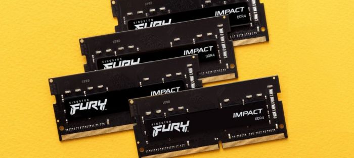 Пам'ять ноутбука Kingston DDR4 16GB KIT (8GBx2) 2666 FURY Impact