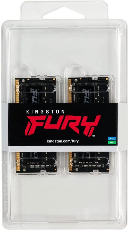 Пам'ять ноутбука Kingston DDR4 16GB KIT (8GBx2) 2666 FURY Impact