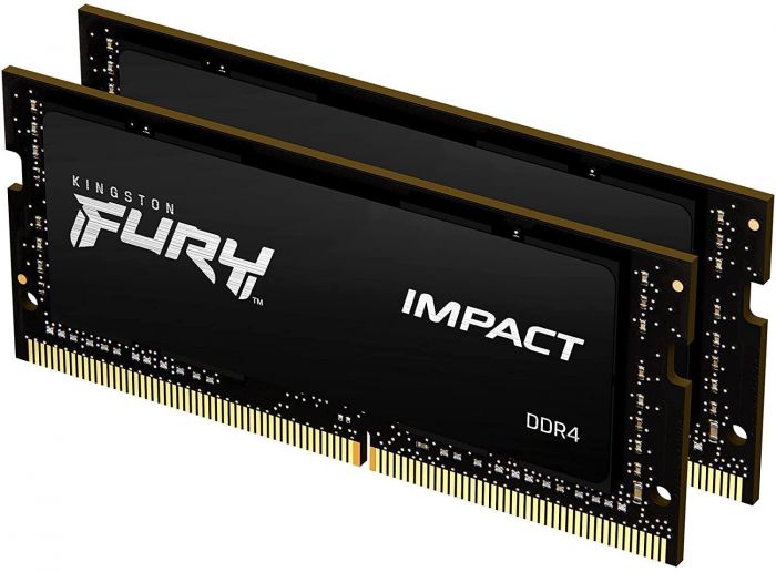 Пам'ять ноутбука Kingston DDR4 16GB KIT (8GBx2) 2666 FURY Impact