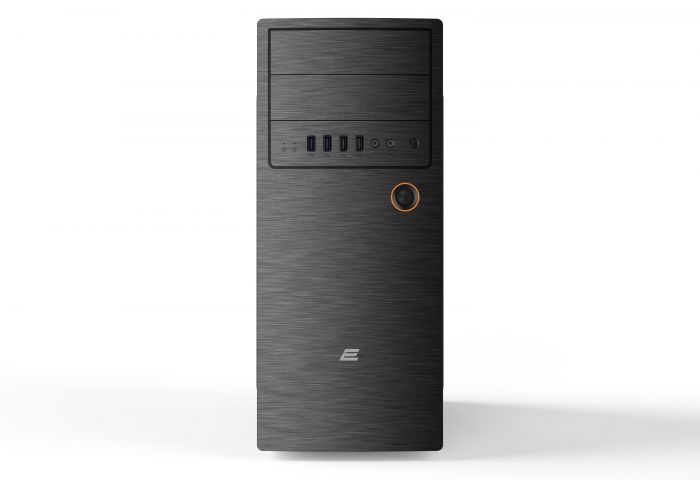 Корпус 2E ALFA (E1802) MidT, 2xUSB3.0,2xUSB3.0, сталь з перфорацією (бічна панель), без БЖ, чорний