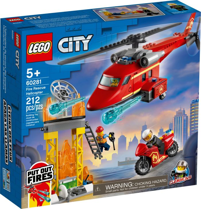 Конструктор LEGO City Пожежний рятувальний гелікоптер 60281