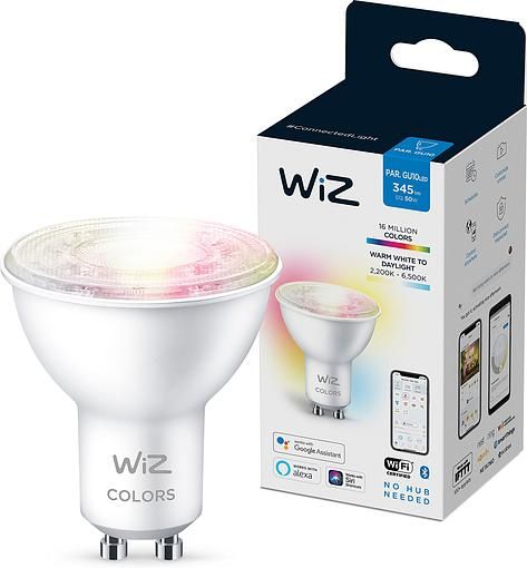 Лампа розумна WiZ GU10 4,7W, 50W, 400Lm, 2200-6500K, RGB, Wi-Fi