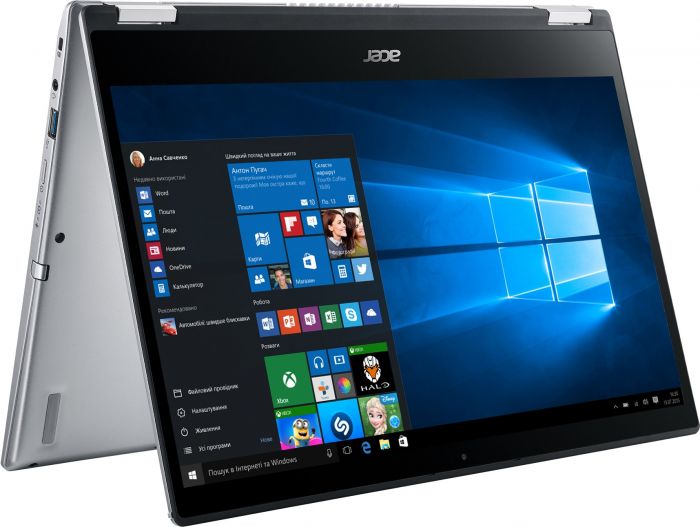 Ноутбук Acer Spin 3 SP314-54N 14FHD IPS Touch/Intel i3-1005G1/8/256F/int/W11/Silver