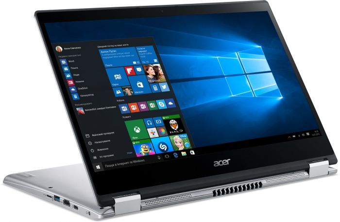 Ноутбук Acer Spin 3 SP314-54N 14FHD IPS Touch/Intel i3-1005G1/8/256F/int/W11/Silver