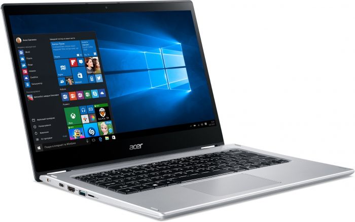 Ноутбук Acer Spin 3 SP314-54N 14FHD IPS Touch/Intel i3-1005G1/8/256F/int/W11/Silver