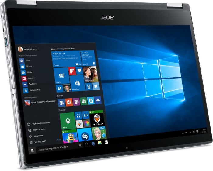 Ноутбук Acer Spin 3 SP314-54N 14FHD IPS Touch/Intel i3-1005G1/8/256F/int/W11/Silver