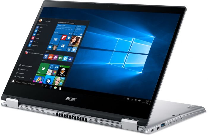 Ноутбук Acer Spin 3 SP314-54N 14FHD IPS Touch/Intel i3-1005G1/8/256F/int/W11/Silver