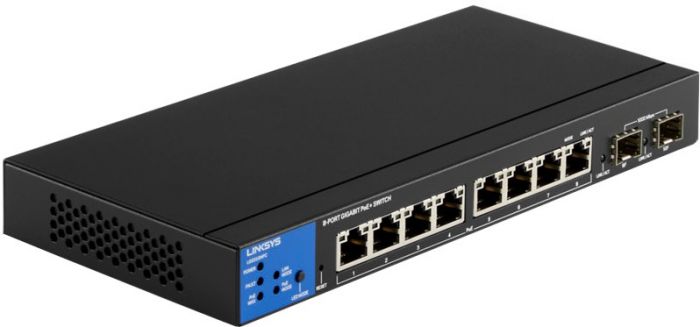 Комутатор LINKSYS LGS310MPC 8xGE PoE+, 2xGE SFP, керований L3