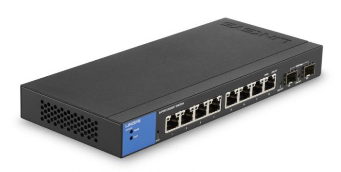 Комутатор LINKSYS LGS310C 8xGE, 2xGE SFP, керований L2