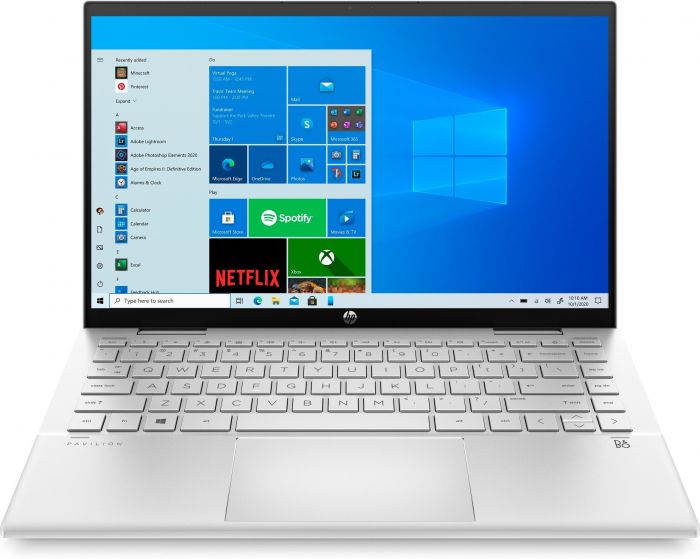 Ноутбук HP Pavilion x360 14FHD IPS Touch/Intel i5-1135G7/16/512F/int/W10/Silver