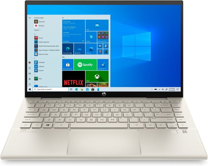 Ноутбук HP Pavilion x360 14FHD IPS Touch/Intel i7-1165G7/16/1024F/int/W10/Gold