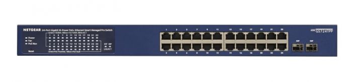 Комутатор NETGEAR GS724TPP 24x1GE PoE+(380Вт), 2xSFP, керований