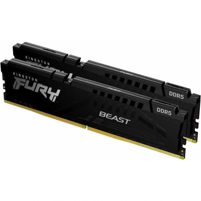 Пам'ять ПК Kingston DDR5 32GB KIT (16GBx2) 4800 FURY Beast Black