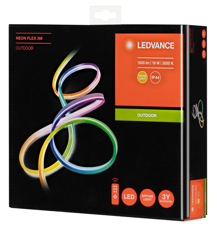 NEON FLEX LEDVANCE 3M 4058075504707 1 Силікон 30000 19,00 1000 A ++ / A + / A 3000> 80 110