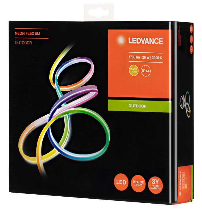 NEON FLEX LEDVANCE 5M 1 Силікон 30000 29,00 1700 A ++ / A + / A 3000> 80 110