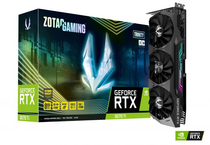 Відеокарта ZOTAC GeForce RTX 3070 Ti 8GB GDDR6X Trinity OC