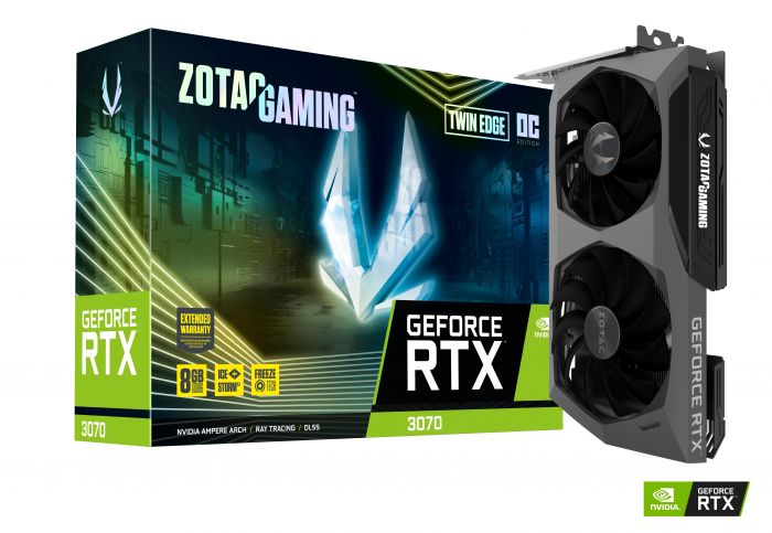 Відеокарта ZOTAC GeForce RTX 3070 8GB GDDR6X Twin Edge OC GAMING LHR