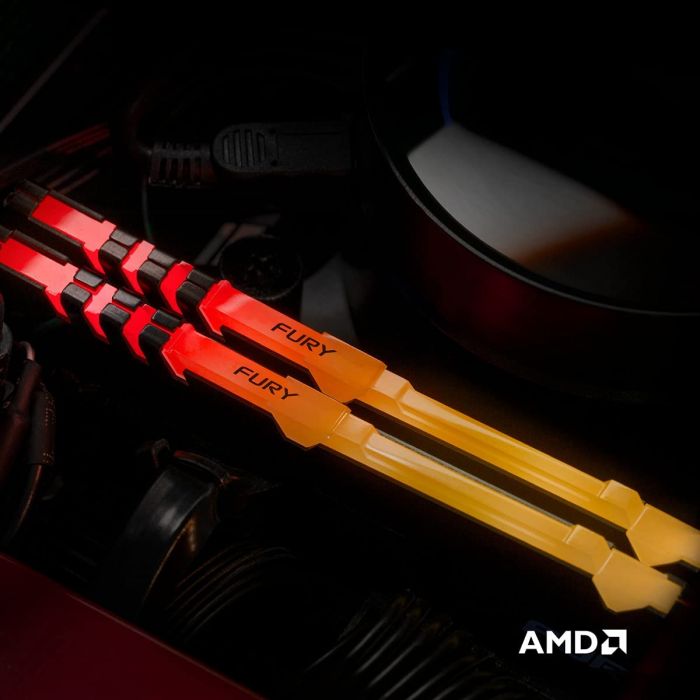 Пам'ять ПК Kingston DDR4 16GB KIT (8GBx2) 3600 FURY Beast RGB
