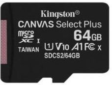 Карта пам'яті Kingston 64GBx2 microSDXC C10 UHS-I R100MB/s Canvas Select Plus + SD