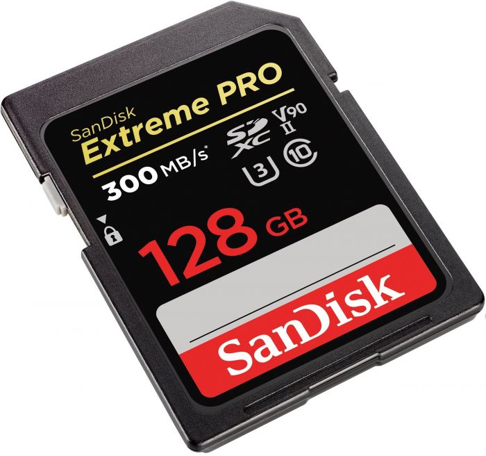 Карта пам'яті SanDisk SD  128GB C10 UHS-II U3 V90 R300/W260MB/s Extreme Pro