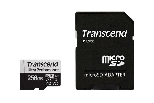 Карта пам'яті Transcend microSD 256GB C10 UHS-I U3 A2 R160/W125MB/s + SD