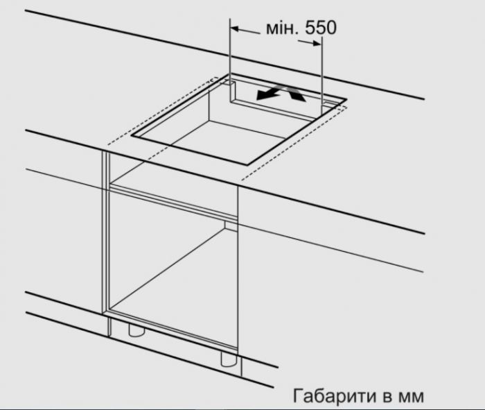 Варильна індукційна поверхня Bosch PUE611BB5E -60см/4 конф/сенсор/чорний