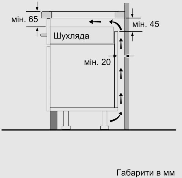 Варильна індукційна поверхня Bosch PUE611BB5E -60см/4 конф/сенсор/чорний