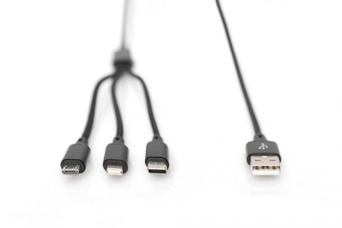 Кабель DIGITUS 3-in-1 Charger Cable