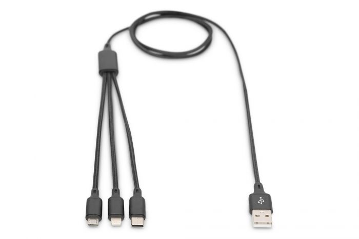 Кабель DIGITUS 3-in-1 Charger Cable