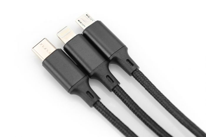 Кабель DIGITUS 3-in-1 Charger Cable