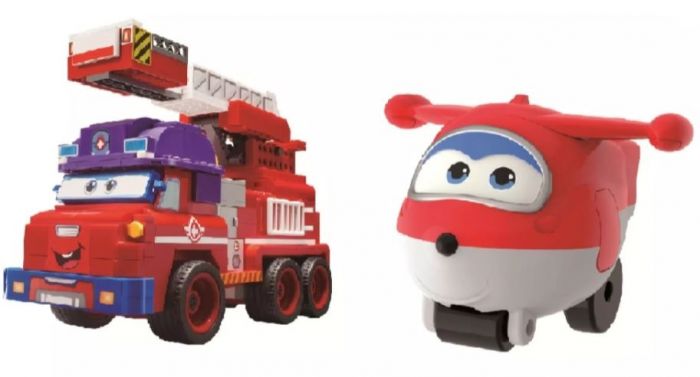 Конструктор Super Wings Small Blocks Buildable Vehicle Set Sparky, Спаркі